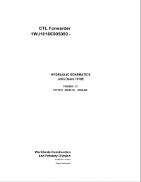 Diagnostic Software John Deere CTL Harvester 1010E F674512 C1 2015 Hydraulic Schematic EN PDF