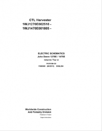 Diagnostic Software John Deere CTL Harvester 1270E 1470E  Interim Tier 4 F686988 C0 2015 Electric Schematic EN PDF
