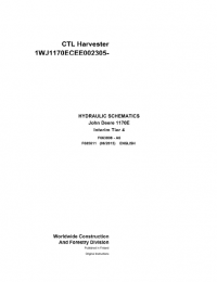 Diagnostic Software John Deere CTL Harvester 1170E Interim Tier 4 F685611 A6 2015 Hydraulic Schematic EN PDF
