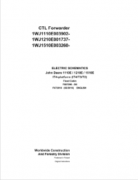 Diagnostic Software John Deere CTL Harvester 1110E 1210E 1510E IT4 Platfrom Fixed Cabin Electric Schematic PDF
