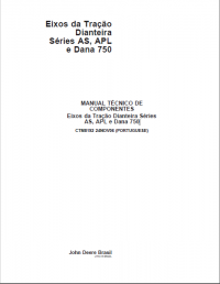 repair manual John Deere Series Front Drive Axles AS, APL and Dana 750 Technical Manual PDF