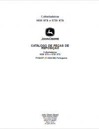 spare parts catalog John Deere Combines 9650 STS and 9750 STS Parts Catalog for Raplecement PDF
