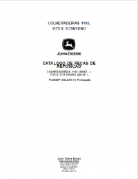 spare parts catalog John Deere Harvesters 1165, 1175 and 1175 Hydro Parts Catalog for Replacement PDF