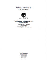 spare parts catalog John Deere Tractors 6415 Classic E 6615 Classic Parts Catalog for Replacement PDF