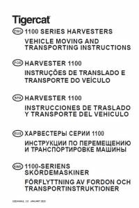 repair manual Tigercat Harvester 1100 Series Vehicle Moving & Transporting Instructions PDF