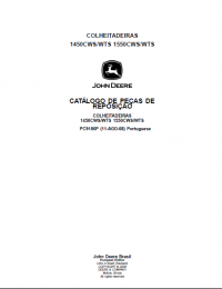 spare parts catalog John Deere Harvesters 1450 CWS,WTS 1550 CWS,WTS Parts Catalog for Replacement PDF
