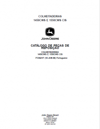 spare parts catalog John Deere Harvesters 1450 CWS E 1550 CWS CIS Parts Catalog for Replacement PDF