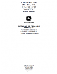 spare parts catalog John Deere Planters 2109, 2111, 2113, 2115, 2117, 2122 and 2126 Parts Catalog for Replacement PDF