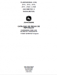 spare parts catalog John Deere Planters 2109, 2111, 2113, 2115, 2117, 2122, 2126 and 2130 Parts Catalog for Replacement