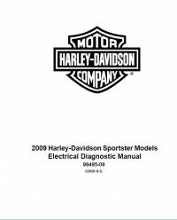 repair manual Harley Davidson Sportster Models 2009 Set of Electrical Diagnostic And Service Manuals PDF