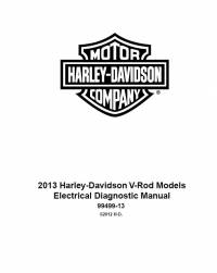 repair manual Harley Davidson V-Rod Models 2013 Electrical Diagnostics And Service Manuals PDF