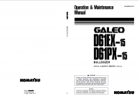 repair manual Komatsu D61EX-15, D61PX-15 Bulldozer Operation and Maintenance Manual PDF