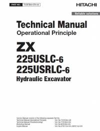 repair manual Hitachi Hydraulic Excavator ZX225USLC-6, ZX225USRLC-6 Operational Principle Technical Manual PDF