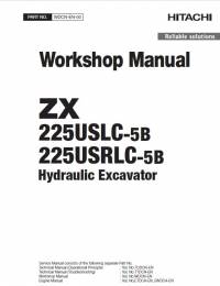 repair manual Hitachi Hydraulic Excavator ZX225USLC-5B, ZX225USRLC-5B Workshop Manual PDF