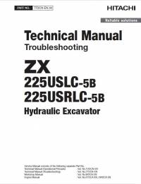 repair manual Hitachi Hydraulic Excavator ZX225USLC-5B, ZX225USRLC-5B Troubleshooting Technical Manual PDF