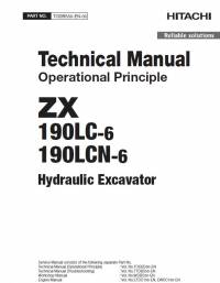 repair manual Hitachi Hydraulic Excavator ZX190LC-6, ZX190LCN-6 Operational Principle Technical Manual PDF