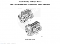 repair manual Cummins CM871 and CM876  Electronic Control Systems, ISX, and ISM Engines Manual