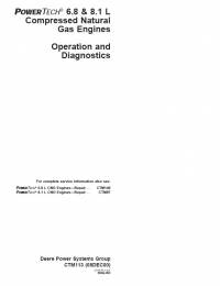repair manual John Deere PowerTech 6.8L, 8.1L Compressed Natural Gas Engines Operation Diagnostics Manual CTM113