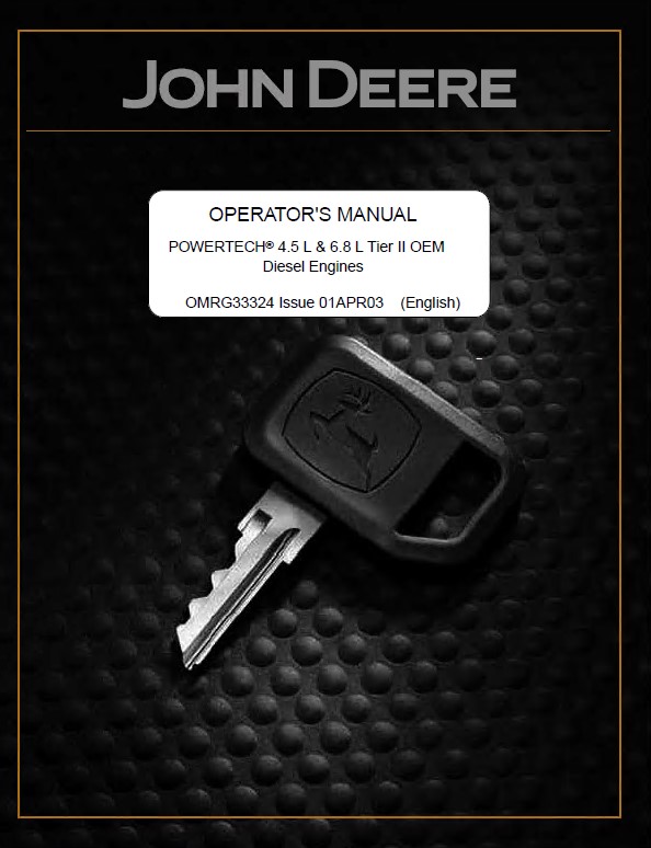 John Deere 2020 Gas Diesel Operators Manual – Genuine JD Book