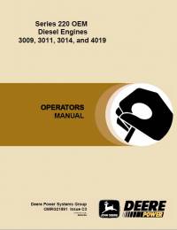 repair manual John Deere Series 220 OEM Diesel Engines 3009, 3011, 3014, 4019 Operators Manual PDF