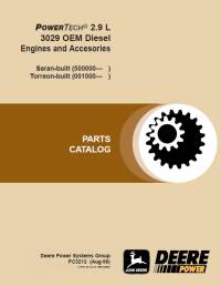 spare parts catalog John Deere PowerTech 2.9L - 3029 OEM Diesel Engines and Accessories Parts Catalog PDF