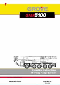 repair manual Grove Truck Crane GMK 5100 Operating Instructions Working Range Limiter PDF