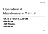 repair manual Doosan Skid Steer Loader 440 Plus, 460 Series, 470 Plus Operation and Maintenance Manual PDF