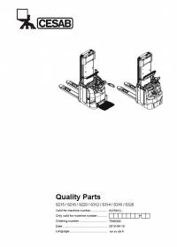 spare parts catalog Cesab Warehouse S215 S216 S220 S312 S314 S316 S320 Quality Parts Manual PDF