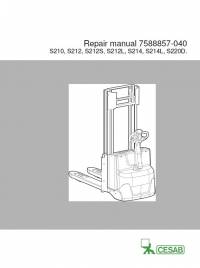 repair manual Cesab Warehouse S210, S212/S/L, S214/L, S220D Repair Manual PDF