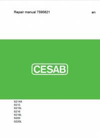 repair manual Cesab Warehouse S214S, S215/L, S216/L, S220/L Repair Manual PDF