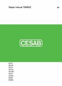 repair manual Cesab Warehouse S312/L, S314/L/S, S316/L, S320/L Repair Manual PDF