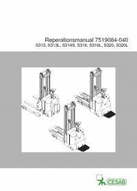 repair manual Cesab Warehouse S313, S313L, S314S, S316, S316L, S320, S320L Repair Manual PDF