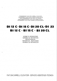 repair manual OM Pimespo DI12C-DI15C-DI20CL-DI23, BI12C-BI15C-BI20CL Repair Manual PDF