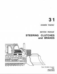 repair manual FiatAllis Crawler Tractor 31 Steering Clutches, Brakes Service Manual PDF