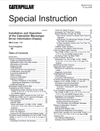 repair manual CAT Engine 3176B, 3176C, C-10-C16, 3406E Installation and Operation Manual PDF