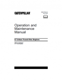 repair manual Caterpillar C7 Urban Transit Bus Engines Operation and Maintenance Manual PDF