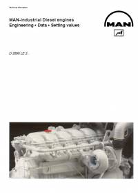 repair manual Man Industrial Diesel Engines D 2866 LE 2 Engineering Data Setting Values PDF