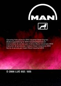 repair manual Man Industrial Diesel Engines D 2866 LUE 602/605 Operating Instructions PDF