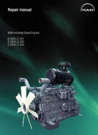 repair manual Man Industrial Diesel Engines D 2876 LE 201/202/203 Repair Manual PDF