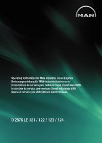 repair manual Man Industrial Diesel Engines D 2876 LE 121/122/123/124 Operating Instructions PDF