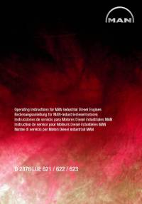 repair manual Man Industrial Diesel Engines D 2876 LUE 621/622/623 Operating Instructions PDF