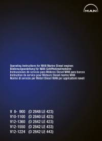 repair manual Man Marine Diesel Engines D2848/D2840 LE423, D2842 LE433, D2842 LE443 Operating Instructions PDF
