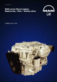 repair manual Man Marine Diesel Engines D 0836 LE 401/402 Engineering Data Setting Values PDF