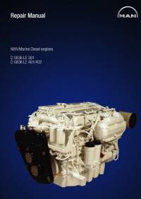 repair manual Man Marine Diesel Engines D 0836 LE 301, D 0836 LE 401/402 Repair Manual PDF