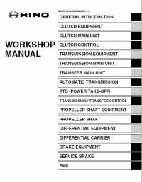 repair manual Hino Trucks XL7, XL8, XL8-T Series with A09C-VD, A09C-VE, A09C-VF Engines 2019 Workshop Manuals PDF