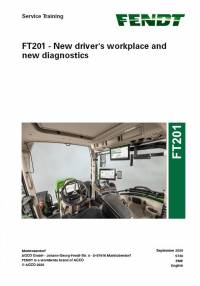 repair manual Fendt FT201 New Driver’s Workplace, New Diagnostics Service Training Manual PDF