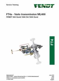 repair manual Fendt Tractor FT4a - Vario Transmission ML400 Service Training Manual PDF
