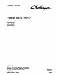 repair manual Challenger Rubber Track Tractor MT855E LRC, MT865E LRC, MT875E LRC Operator’s Manual PDF