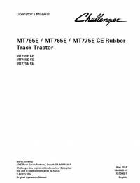 repair manual Challenger Rubber Track Tractor MT755E, MT765E, MT775E CE Operator’s Manual PDF