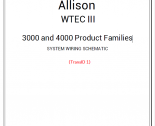 Diagnostic Software Allison WTEC III 3000/4000 Product Families SYSTEM WIRING SCHEMATIC (TransID) PDF